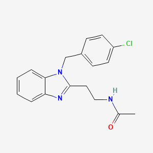 N-{2-[1-(4-chlorobenzyl)-1H-benzimidazol-2-yl]ethyl}acetamide