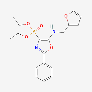 Diethyl (5-{[(furan-2-YL)methyl]amino}-2-phenyl-1,3-oxazol-4-YL)phosphonate