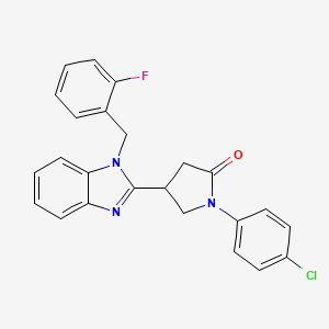 1-(4-chlorophenyl)-4-[1-(2-fluorobenzyl)-1H-benzimidazol-2-yl]pyrrolidin-2-one