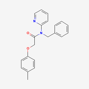 N-benzyl-2-(4-methylphenoxy)-N-pyridin-2-ylacetamide