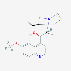 molecular formula C₂₀H₂₁D₃N₂O₂ B1140751 奎尼丁-d3 CAS No. 1267657-68-0