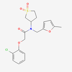 2-(2-chlorophenoxy)-N-(1,1-dioxidotetrahydrothiophen-3-yl)-N-[(5-methylfuran-2-yl)methyl]acetamide