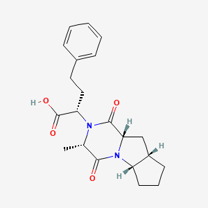 molecular formula C₂₁H₂₆N₂O₄ B1140754 Ramipril Diketopiperazine Acid CAS No. 108736-10-3