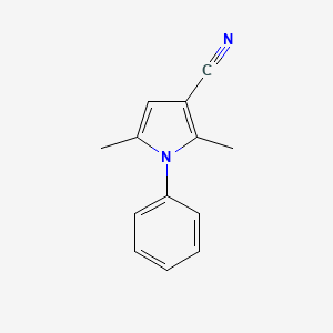 molecular formula C13H12N2 B11407541 1H-Pyrrole-3-carbonitrile, 2,5-dimethyl-1-phenyl- CAS No. 64288-46-6