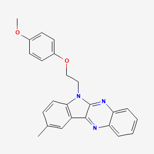 6-[2-(4-methoxyphenoxy)ethyl]-9-methyl-6H-indolo[2,3-b]quinoxaline