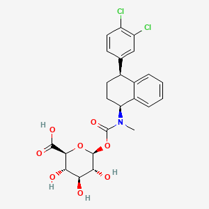 B1140757 Sertraline carbamoyl-O-glucuronide CAS No. 119733-44-7