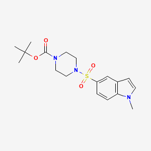 tert-butyl 4-[(1-methyl-1H-indol-5-yl)sulfonyl]piperazine-1-carboxylate