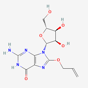 molecular formula C₁₃H₁₇N₅O₆ B1140762 8-(烯丙氧基)鸟苷 CAS No. 126138-81-6