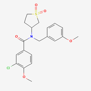 3-chloro-N-(1,1-dioxidotetrahydrothiophen-3-yl)-4-methoxy-N-(3-methoxybenzyl)benzamide