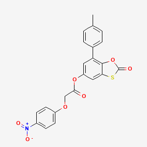 7-(4-Methylphenyl)-2-oxo-1,3-benzoxathiol-5-yl (4-nitrophenoxy)acetate