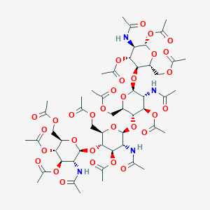 molecular formula C₅₂H₇₄N₄O₃₁ B1140764 几丁四糖十四乙酸酯 CAS No. 117399-51-6