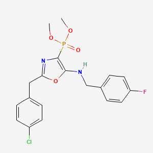 Dimethyl {2-(4-chlorobenzyl)-5-[(4-fluorobenzyl)amino]-1,3-oxazol-4-yl}phosphonate