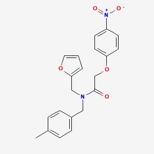 N-(furan-2-ylmethyl)-N-(4-methylbenzyl)-2-(4-nitrophenoxy)acetamide