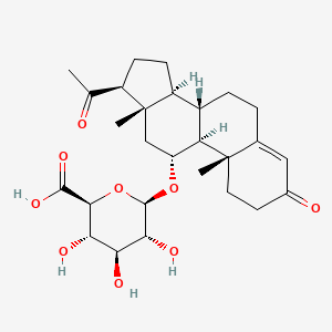 11alpha-Hydroxyprogesterone 11-glucosiduronic acid