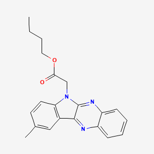 butyl (9-methyl-6H-indolo[2,3-b]quinoxalin-6-yl)acetate