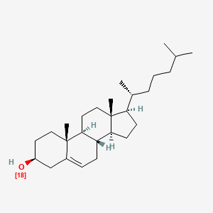 molecular formula C₂₇H₄₆¹⁸O B1140770 Cholesterol-3-18O CAS No. 59613-51-3