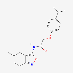 N-(5-methyl-4,5,6,7-tetrahydro-2,1-benzoxazol-3-yl)-2-[4-(propan-2-yl)phenoxy]acetamide