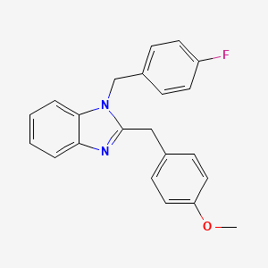 1-(4-fluorobenzyl)-2-(4-methoxybenzyl)-1H-benzimidazole