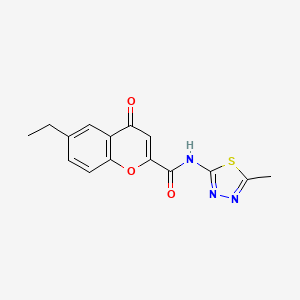 6-ethyl-N-(5-methyl-1,3,4-thiadiazol-2-yl)-4-oxo-4H-chromene-2-carboxamide