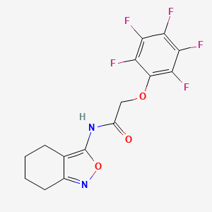 2-(pentafluorophenoxy)-N-(4,5,6,7-tetrahydro-2,1-benzoxazol-3-yl)acetamide