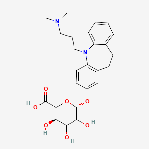 molecular formula C₂₅H₃₂N₂O₇ B1140777 2-Hydroxy Imipramine beta-D-Glucuronide CAS No. 54190-76-0