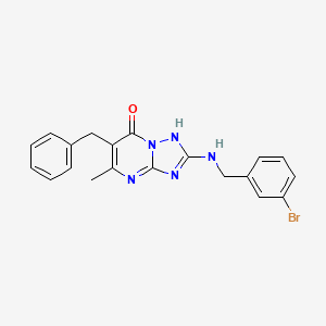 6-Benzyl-2-[(3-bromobenzyl)amino]-5-methyl[1,2,4]triazolo[1,5-a]pyrimidin-7-ol