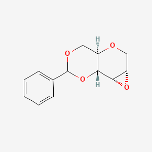 molecular formula C₁₃H₁₄O₄ B1140782 1,5:2,3-二脱水-4,6-O-亚苄基-D-阿利糖醇 CAS No. 109428-30-0