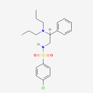 4-chloro-N-[2-(dipropylamino)-2-phenylethyl]benzene-1-sulfonamide