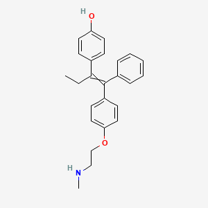 B1140784 N-Desmethyl-4'-hydroxy Tamoxifen CAS No. 170171-12-7