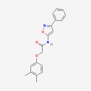 molecular formula C19H18N2O3 B11407891 2-(3,4-dimethylphenoxy)-N-(3-phenyl-1,2-oxazol-5-yl)acetamide 