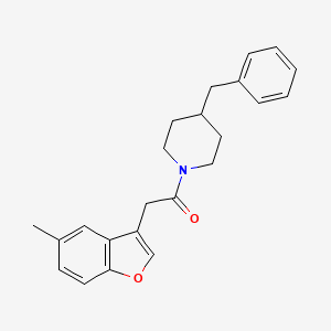 4-Benzyl-1-[(5-methyl-1-benzofuran-3-yl)acetyl]piperidine