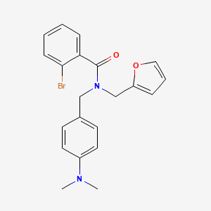 2-bromo-N-[4-(dimethylamino)benzyl]-N-(furan-2-ylmethyl)benzamide