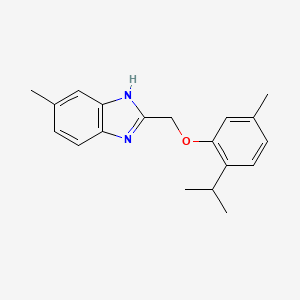 5-methyl-2-{[5-methyl-2-(propan-2-yl)phenoxy]methyl}-1H-benzimidazole