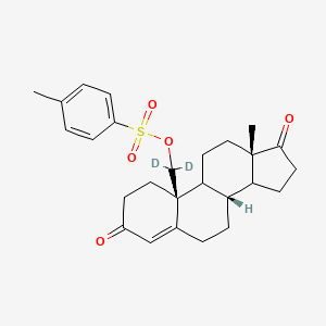 molecular formula C₂₆H₃₀D₂O₅S B1140798 对甲苯磺酰氧雄甾-4-烯-3,17-二酮-19-d2 CAS No. 71995-65-8