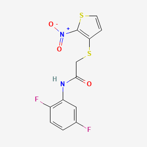 N-(2,5-difluorophenyl)-2-[(2-nitrothien-3-yl)thio]acetamide