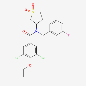 3,5-dichloro-N-(1,1-dioxidotetrahydrothiophen-3-yl)-4-ethoxy-N-(3-fluorobenzyl)benzamide