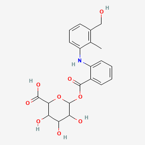 molecular formula C₂₁H₂₃NO₉ B1140801 3-羟甲基甲芬那酸酰基-A-D-葡萄糖醛酸苷 CAS No. 152832-29-6