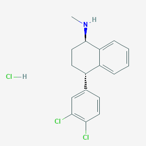 B1140802 (1R,4S)-4-(3,4-Dichlorophenyl)-N-methyl-1,2,3,4-tetrahydronaphthalen-1-amine hydrochloride CAS No. 79896-32-5