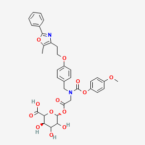 molecular formula C₃₅H₃₆N₂O₁₃ B1140804 穆拉格列他酯酰基-β-D-葡萄糖醛酸 CAS No. 875430-26-5