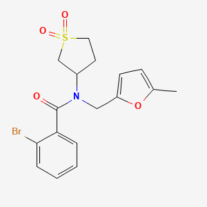 2-bromo-N-(1,1-dioxidotetrahydrothiophen-3-yl)-N-[(5-methylfuran-2-yl)methyl]benzamide