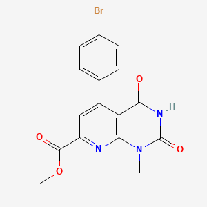 Methyl 5-(4-bromophenyl)-1-methyl-2,4-dioxo-1,2,3,4-tetrahydropyrido[2,3-d]pyrimidine-7-carboxylate