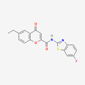 6-ethyl-N-[(2Z)-6-fluoro-1,3-benzothiazol-2(3H)-ylidene]-4-oxo-4H-chromene-2-carboxamide