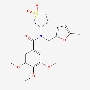 N-(1,1-dioxidotetrahydrothiophen-3-yl)-3,4,5-trimethoxy-N-[(5-methylfuran-2-yl)methyl]benzamide