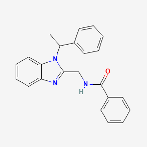 N-{[1-(1-phenylethyl)-1H-benzimidazol-2-yl]methyl}benzamide