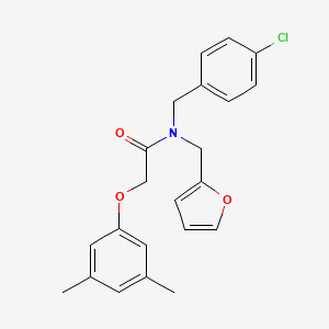 N-(4-chlorobenzyl)-2-(3,5-dimethylphenoxy)-N-(furan-2-ylmethyl)acetamide