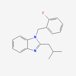 1-(2-fluorobenzyl)-2-(2-methylpropyl)-1H-benzimidazole