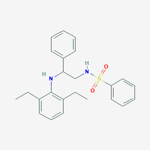 N-[2-[(2,6-Diethylphenyl)amino]-2-phenylethyl]benzenesulfonamide