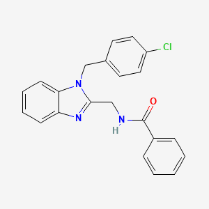 N-{[1-(4-chlorobenzyl)-1H-benzimidazol-2-yl]methyl}benzamide