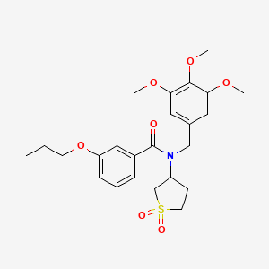 N-(1,1-dioxidotetrahydrothiophen-3-yl)-3-propoxy-N-(3,4,5-trimethoxybenzyl)benzamide