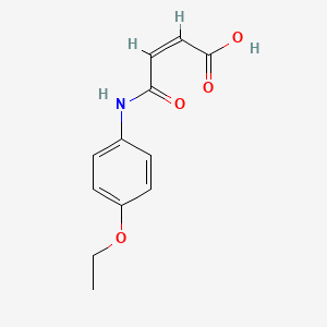 B1140817 (Z)-4-((4-ethoxyphenyl)amino)-4-oxobut-2-enoic acid CAS No. 108087-84-9